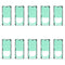 Pour Samsung Galaxy S22 Ultra 5G SM-S908B 10 pièces adhésif de boîtier avant